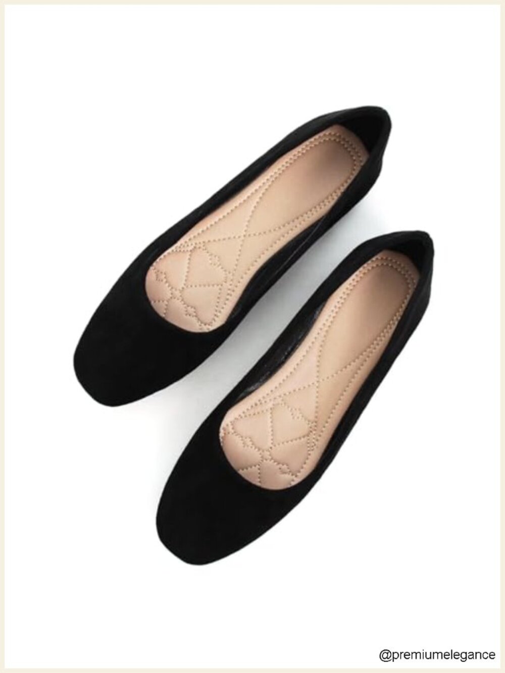 Women's Vegan Ballet Flats Padded Loafers Slip-On Comfort Shoes